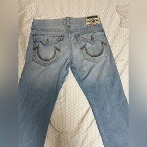 True Religion Denim Jeans with Embellished Pockets